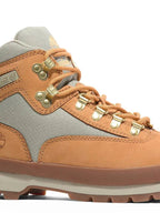Timberland Euro Hiker Wheat Nubuck boots in urban style with rugged design and durable material.