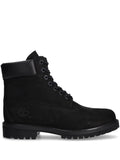 Timberland Premium 6 Inch boots in Jet Black, featuring a rugged urban design and durable construction.