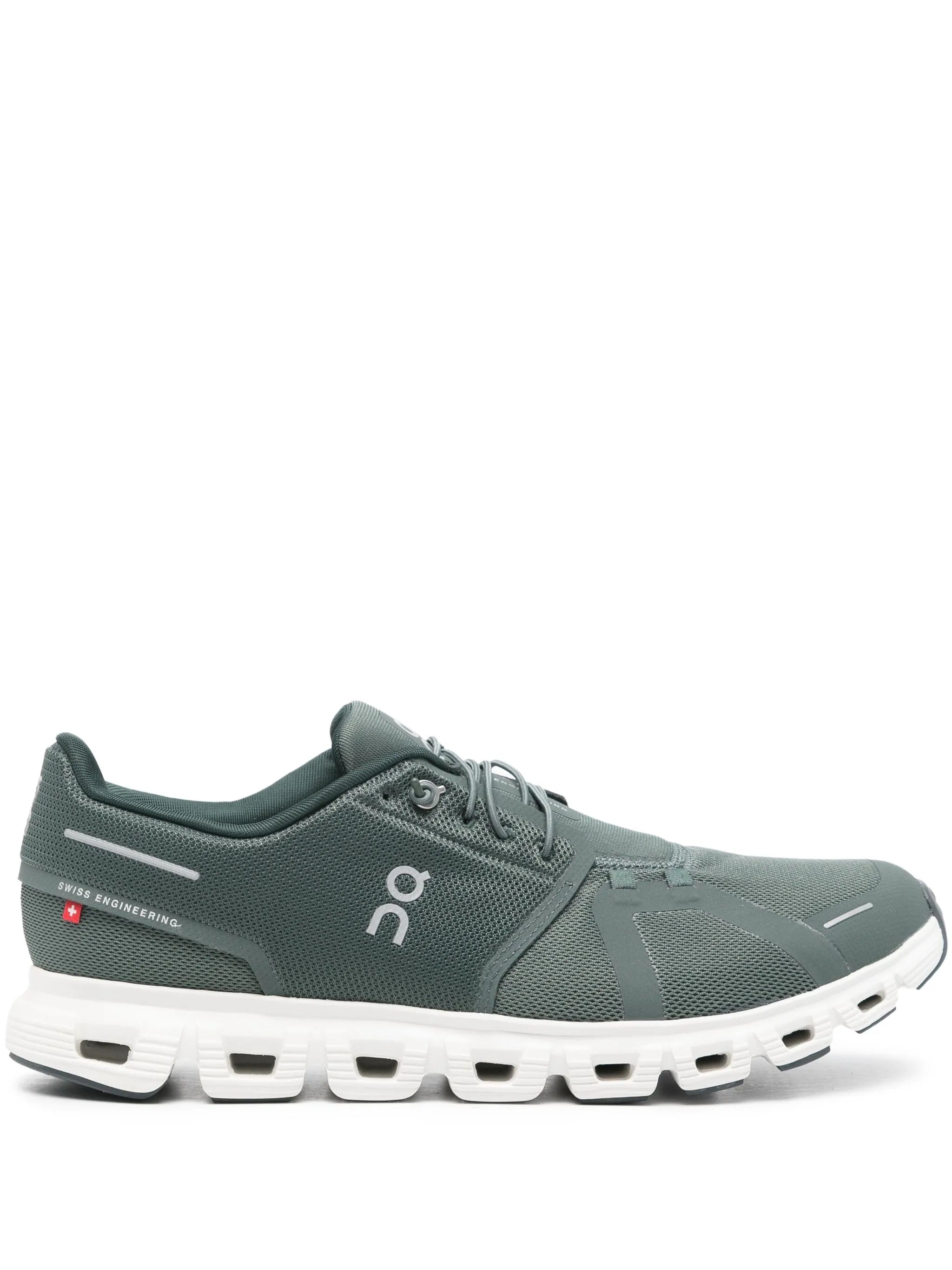 On Running Cloud 6 low tennis shoes in black and white, featuring a sleek design and breathable mesh upper.