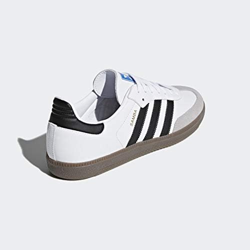 Unisex JMK OUTLET Samba casual sneakers in white and black with classic design and lace-up closure.