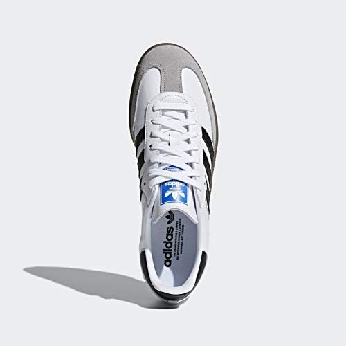 Casual JMK OUTLET SAMBA unisex sneakers in white and black, showcasing a sleek design and comfortable fit.