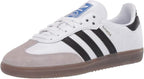 Unisex JMK OUTLET Samba casual tennis shoes in white and black with a classic design and comfortable fit.