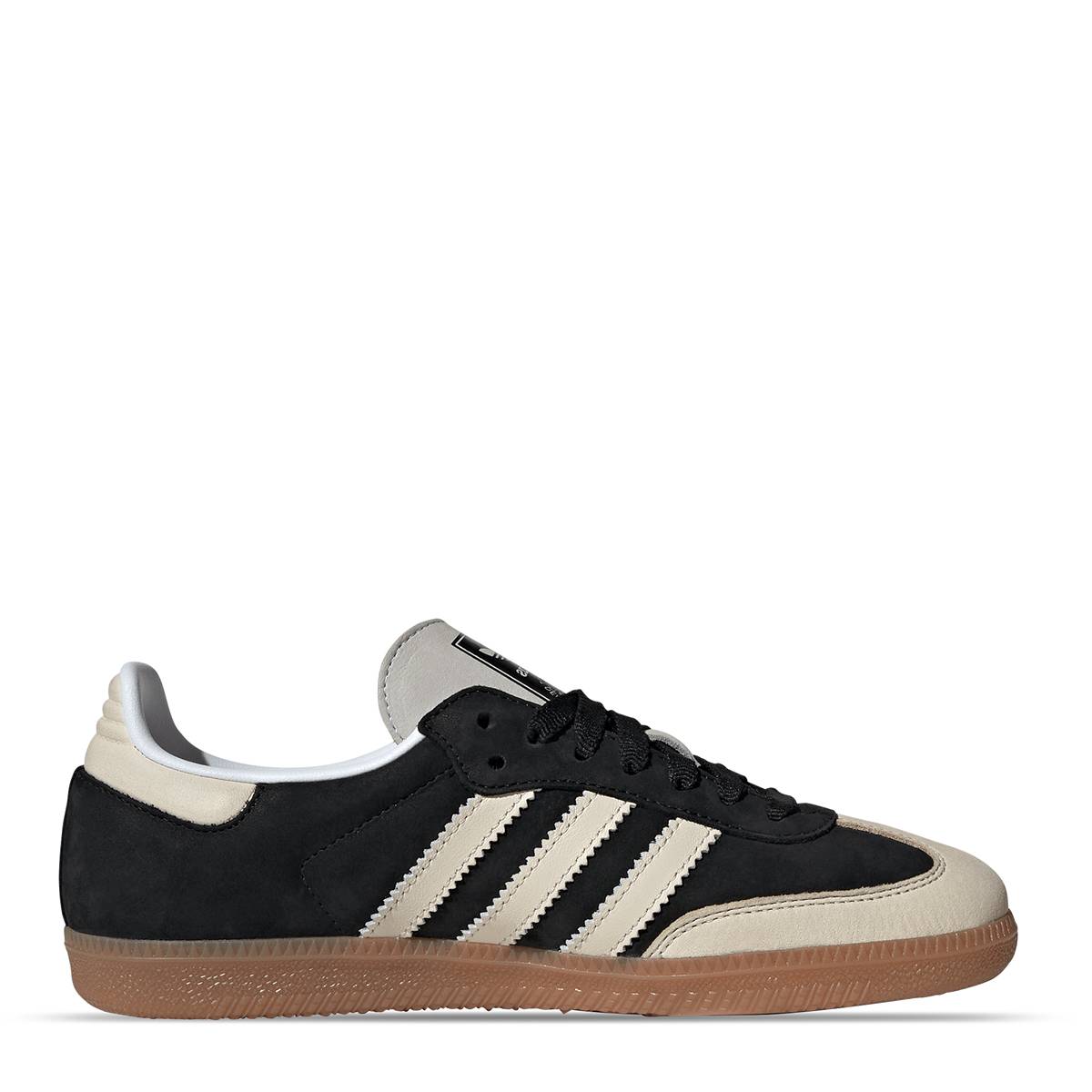 Unisex JMK OUTLET Samba casual sneakers in black and bone color with a stylish design.