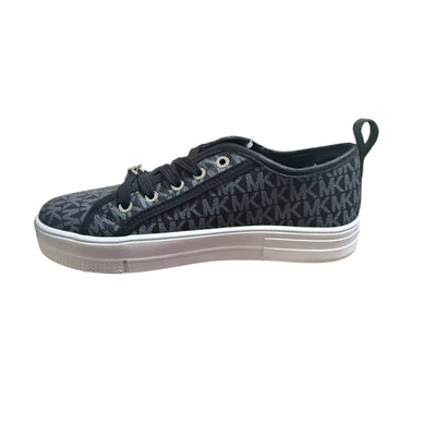 Unisex casual MK sneakers in black and white with a stylish design, perfect for everyday wear.