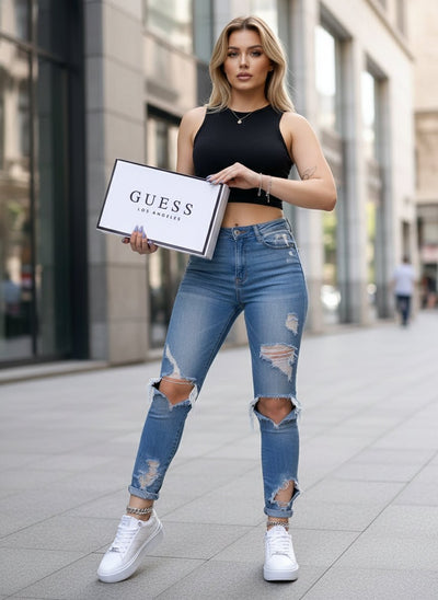 Lightweight women's casual Guess sneakers by JMK OUTLET CROCS, featuring a trendy design for everyday wear.